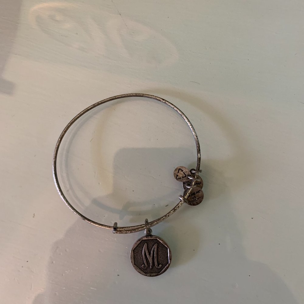 Alex and Ani M Initial Rustic Bracelet